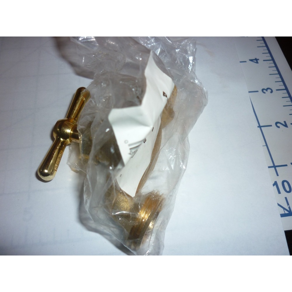 Irrigation Hose Bibb, 1/2 Inch MIP x 1/2 Inch‎ MHT Outdoor Spigot, Brass 20181